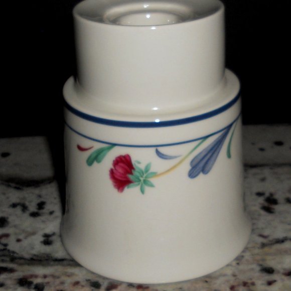 Lenox Accents Lenox Hurricane Lamp Taper Candle Holder Poppies On